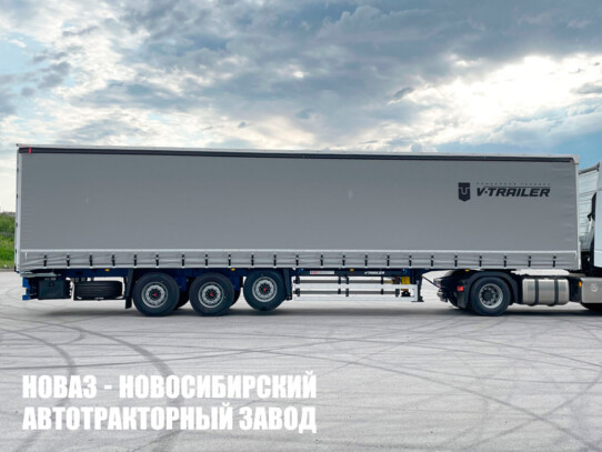 Шторный полуприцеп V-Trailer 329 грузоподъёмностью 32,3 тонны с кузовом 13600х2480х1280 мм (фото 1)