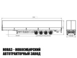 Шторный полуприцеп V-Trailer 332 грузоподъёмностью 38,8 тонны с кузовом 16500х2480х2480 мм (фото 3)