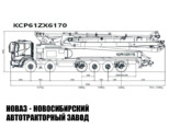 Автобетононасос KCP 61ZX6170 высотой подачи 60,3 м на базе Daewoo Novus CR9C8 (фото 2)