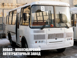 Автобус ПАЗ 32053 номинальной вместимостью 39 пассажиров со сдвоенными сидениями на 24 места