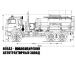 Автотопливозаправщик объёмом 10 м³ с 1 секцией на базе КАМАЗ 43118 модели 5524 (фото 2)