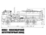 Автотопливозаправщик объёмом 12 м³ с 1 секцией на базе КАМАЗ 43118 модели 7923 (фото 2)