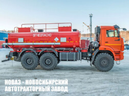 Топливозаправщик объёмом 12 м³ с 2 секциями цистерны на базе КАМАЗ 43118 модели 6417