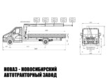 Бортовой автомобиль ГАЗель NEXT A21R25 газ/бензин с манипулятором Fassi M30A.13 до 1 тонны (фото 2)