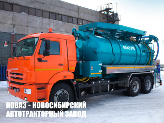 Илосос АВИ-10-1,6 объёмом 10 м³ на базе КАМАЗ 65115-4081-56 (фото 1)