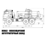 Автотопливозаправщик объёмом 11 м³ с 1 секцией на базе КАМАЗ 43118 модели 7433 (фото 2)
