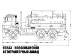 Автотопливозаправщик объёмом 11 м³ с 2 секциями на базе КАМАЗ 6522 модели 6274 (фото 2)