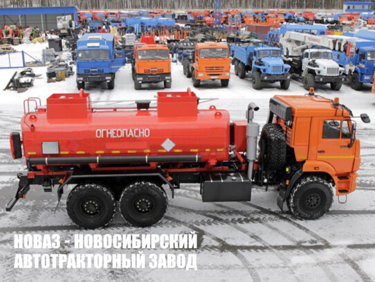 Автотопливозаправщик объёмом 12 м³ с 2 секциями на базе КАМАЗ 43118 модели 5271 (фото 1)