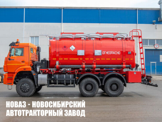 Автотопливозаправщик объёмом 15 м³ с 2 секциями на базе КАМАЗ 65115 модели 7640 (фото 1)