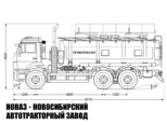 Автотопливозаправщик объёмом 15 м³ с 2 секциями на базе КАМАЗ 65115 модели 7640 (фото 2)