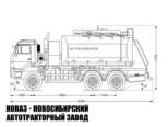 Автотопливозаправщик объёмом 16 м³ с 1 секцией на базе КАМАЗ 6522 модели 5460 (фото 2)