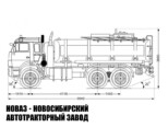 Автотопливозаправщик объёмом 16 м³ с 1 секцией на базе КАМАЗ 65224-3971-53 модели 1569 (фото 2)