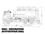 Автотопливозаправщик объёмом 17 м³ с 3 секциями на базе КАМАЗ 65115 модели 1193 (фото 2)