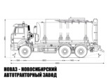 Автотопливозаправщик объёмом 20 м³ с 1 секцией на базе КАМАЗ 6520 модели 1824 (фото 2)