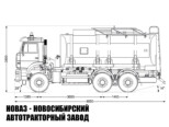 Автотопливозаправщик объёмом 20 м³ с 1 секцией на базе КАМАЗ 6522 модели 6878 (фото 2)