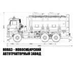 Автотопливозаправщик объёмом 20 м³ с 2 секциями на базе КАМАЗ 6522 модели 4840 (фото 2)
