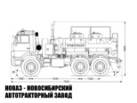 Автотопливозаправщик объёмом 8 м³ с 2 секциями на базе КАМАЗ 5350-3014-42 модели 7476 (фото 2)