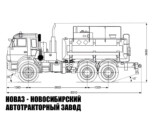 Автотопливозаправщик объёмом 9 м³ с 1 секцией на базе КАМАЗ 43118-3027-50 модели 2599 (фото 2)