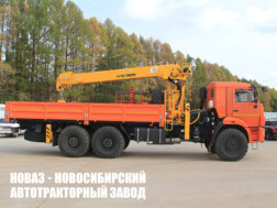 Бортовой автомобиль КАМАЗ 65115 с краном‑манипулятором TECSIL SL 900 MAX грузоподъёмностью 8 тонн