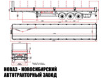 Бортовой полуприцеп САВ 93183RE3 грузоподъёмностью 32,2 тонны с кузовом 13620х2485х586 мм (фото 2)