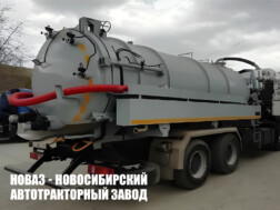 Илосос АВИ‑16‑1,6 с цистерной объёмом 16 м³ для плотных отходов на базе МАЗ 6312С9
