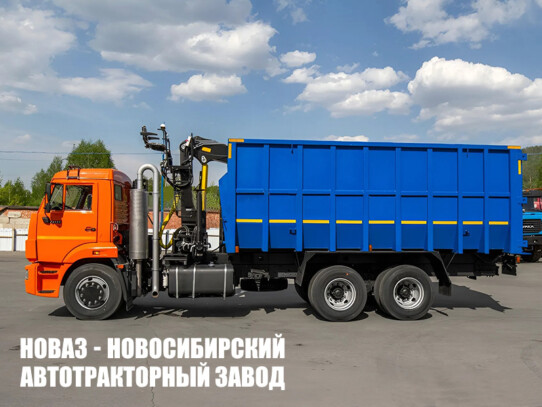 Ломовоз КАМАЗ 65115 с манипулятором ВЕЛМАШ VM10L74M до 3,1 тонны модели 8433 (фото 1)