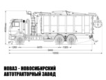 Ломовоз КАМАЗ 65115 с манипулятором ВЕЛМАШ VM10L74M до 3,1 тонны модели 8433 (фото 2)