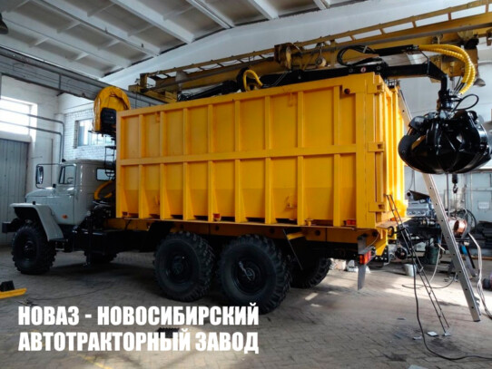 Ломовоз Урал 4320 с манипулятором ПЛ 70-01 до 1,4 тонны модели 1408 (фото 1)