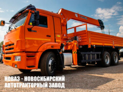 Бортовой автомобиль КАМАЗ 65115‑3968‑48 с краном‑манипулятором Hangil HGC 986 до 8 тонн